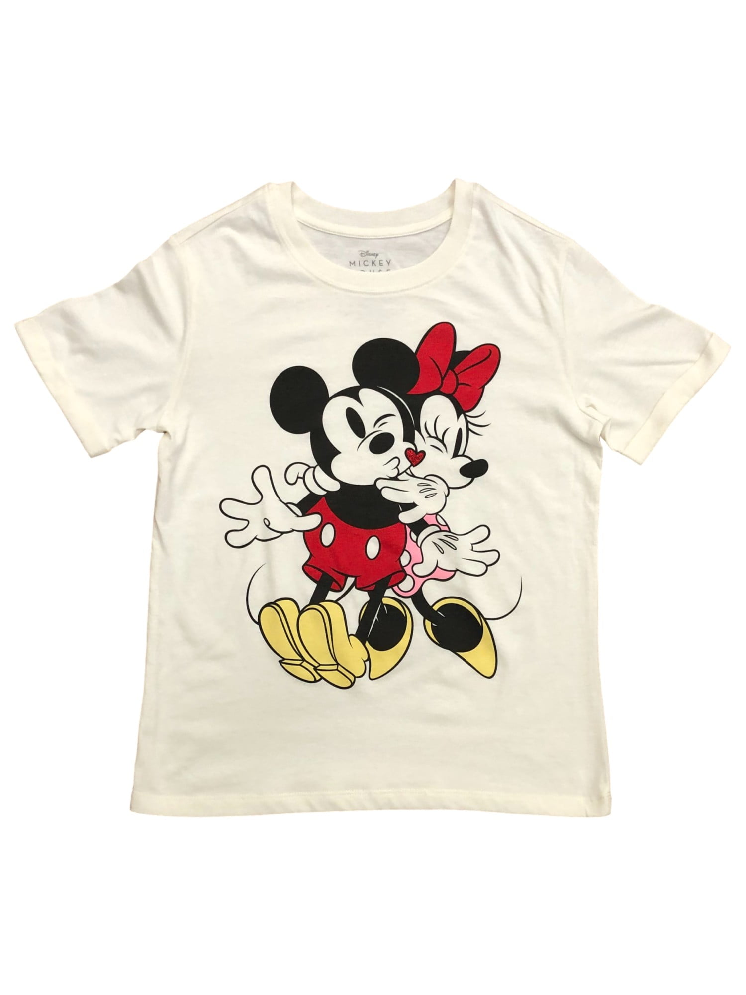 Disney Plus Size Womens T-Shirt Choose Print Valentines Day Minnie & Mickey