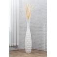 thumbnail image 7 of Leewadee White Wood Floor Vase - 41 inch Large Indoor Decorative Accent for Dried Flowers, 7 of 7