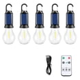 thumbnail image 1 of 5 Pcs Lampe Portable Extérieure 3 modes Lanterne de Camping Randonnée avec Clip, 1 of 8