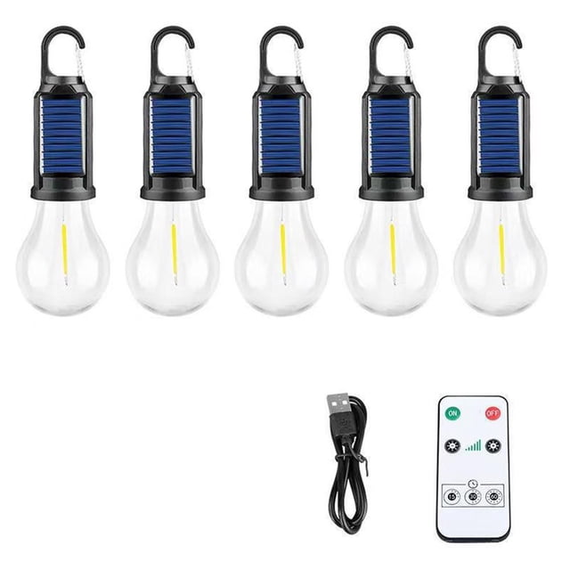 5 Pcs Lampe Portable Extérieure 3 modes Lanterne de Camping Randonnée avec Clip