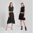 thumbnail image 3 of Women's Elegant Pearl Rhinestone Buckle Skinny Leather Adjustable Belt for Jeans Dresses Pants, 3 of 7
