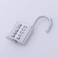 thumbnail image 2 of 2X Anti-Theft Button Combination Padlock Digit Push Password Lock Zinc Alloy Security Lock Suitcase Luggage Coded Lock, 2 of 6