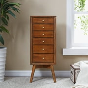 Southern Enterprises Wygone Jewelry Armoire Midcentury Modern Style Dark Sienna Southern Enterprises Wygone Jewelry Armoire Midcentury Modern Style Dark Sienna