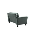 thumbnail image 6 of Lifestyle Solutions Taryn Rolled Arms Loveseat, Gray Fabric, 6 of 17