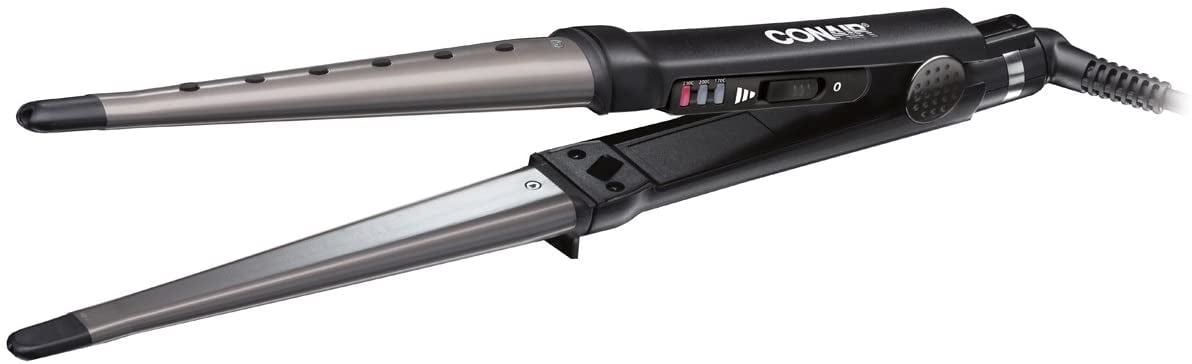 Conair Titanium Tourmaline Split Barrel Conical Multi Functional 並行輸入品 Conair Titanium Tourmaline Split Barrel Conical All In One Iron