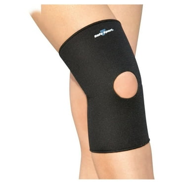 Safe-T-Sport Neoprene Open Patella Knee Sleeve Support by FLA XXX-Large Black
