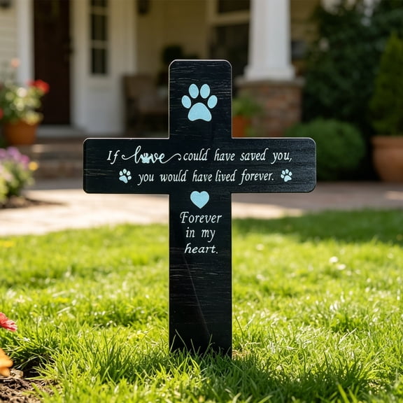 Chamoist Pet Grave Markers Dog,Pet Headstones for Dogs for Lost Dog Sympathy Gift,Waterproof Dog Grave Markers Outdoor,Dog Tombstones for Graves Outdoor,Garden Dog Cross for Grave,Pet Grave Marker