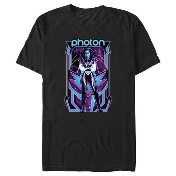 Men's The Marvels Photon Portrait  Graphic Tee Black 3X Large