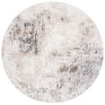 thumbnail image 3 of SAFAVIEH Aston Charmaine Abstract Area Rug, Ivory/Gray, 3' x 3' Round, 3 of 11
