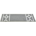 thumbnail image 5 of Custom Size Cut to Size Stair Treads Chain Border Grey Customize Slip Resistant Latex Backing Low Profile Stair Tread Set Of 13 (Grey 11in x 26 in), 5 of 7