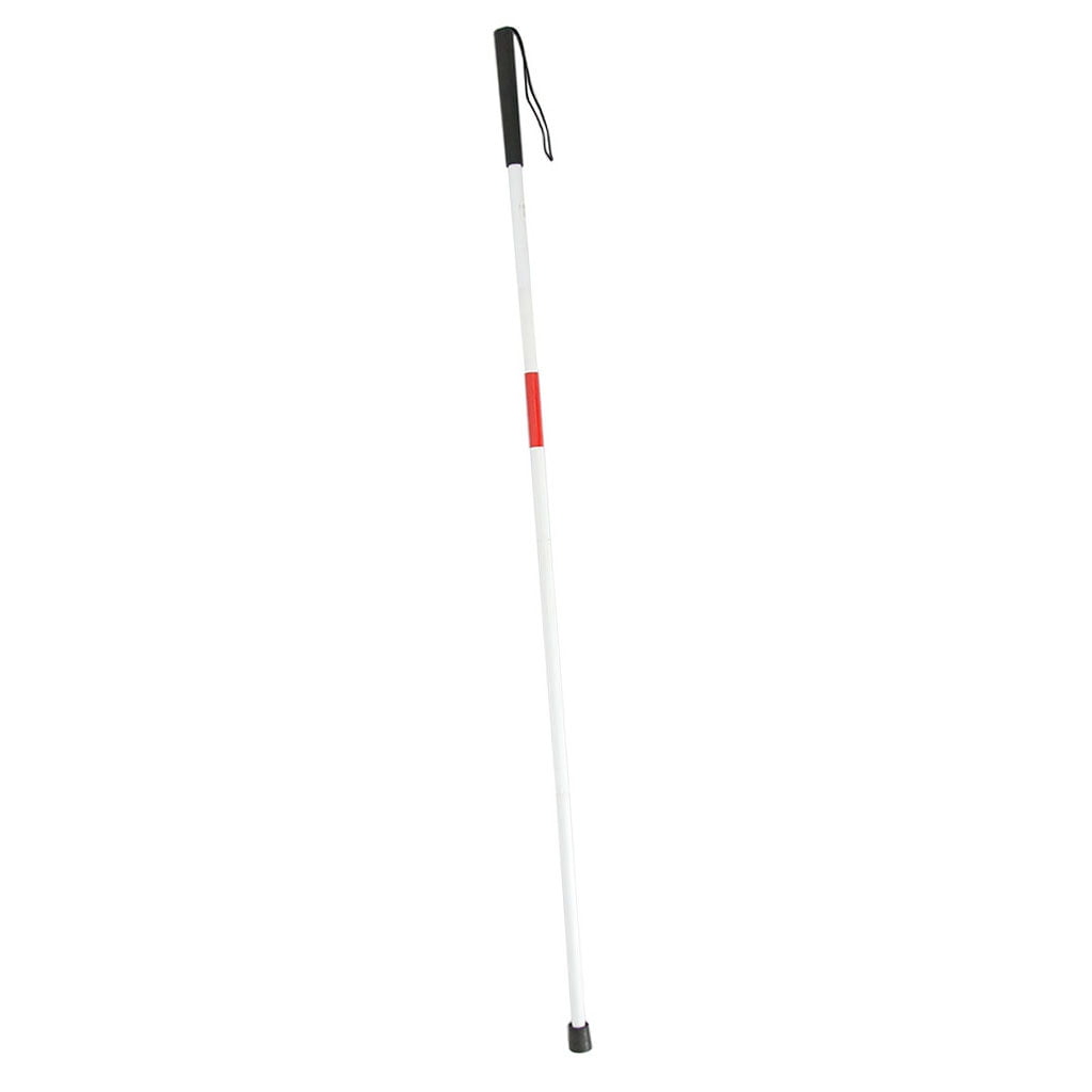 White cane, foldable cane, white , 125 cm, 4part tactile stick