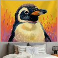 thumbnail image 2 of Orinice Penguin Tapestry Wall Hanging Unique Style Graphic Tapestries Home Decor for Living Room Bedroom Apartment Farmhouse Dorm 60x50inch, 2 of 6