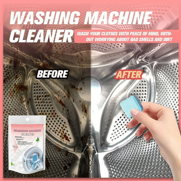 Grrvtrz Washing Cleaner Foaming Cleaning Tablets Drum Type Stain Removal Disinfecting and Sterilizing Foaming Tablets,Cleaning Supplies,Home Cleaning Products