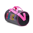 thumbnail image 2 of Dance Duffle Bag for Girls, Kids Travel Bag with Adjustable Carry on and Handy Pouch, Dance Accessories for Girls, Teens (Black/Multi), 2 of 8