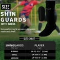 thumbnail image 4 of Vizari Youth Soccer Shin Guard with Sock and Removable Shell | Boys and Girls Soccer Shin Guard Socks with Air-Cooled Design - Black, XS, 4 of 5