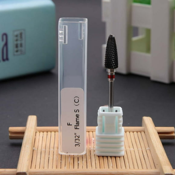 Soporte para brocas para uñas, brocas para uñas con forma de cilindro de cerámica, herramientas para exhibición de arte de uñas diseñadas para profesionales