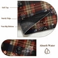 thumbnail image 6 of Round Rugs 6Ft, Red Plaid Christmas Round Area Rug Washable Indoor Throw Carpet, Xmas Snowflake Checkered Soft Non Slip Circle Rug for Office Cabinet Home Decor Aesthetic, 6 of 8