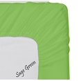 thumbnail image 5 of MÃ¥lÃ¸v Linen Egyptian Cotton 500-Thread-Count 1-PC Fitted Sheet/Bottom Sheet Solid Pattern with 10" inch Deep Pocket, (Twin XL (Twin Extra Long), Sage), 5 of 5