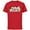 Red, variant on Star Wars Logo Classic Heroes Vehicles and Villains - Short Sleeve Cotton T-Shirt for Adults - Customized-Athletic Heather