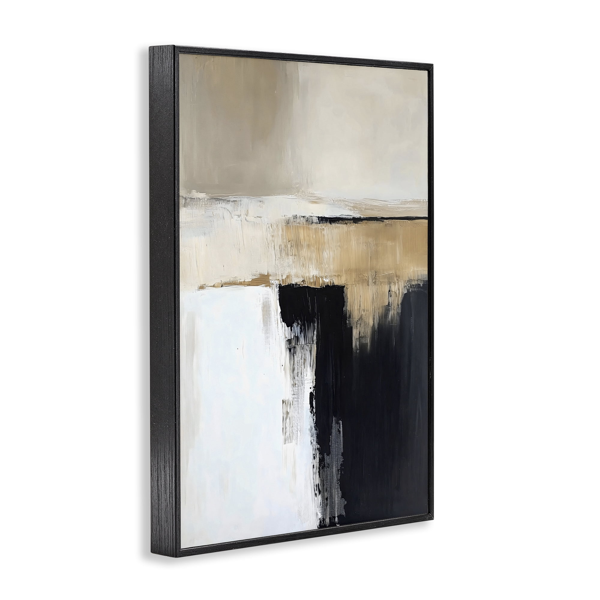 Stupell Industries Desert Horizon Muted Abstract Black Framed Giclee Art, design by Gina Kelly