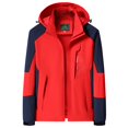 thumbnail image 1 of Fanxing Manteau de Pluie Liquidation 2023 Manteau de Pluie Imperméable pour Femmes Léger Coupe-Vent à Fermeture Éclair Complète Manteau Matelassé Extérieur Actif Compact Imperméable d'Automne Coupe-Vent avec Capuchon, 1 of 2