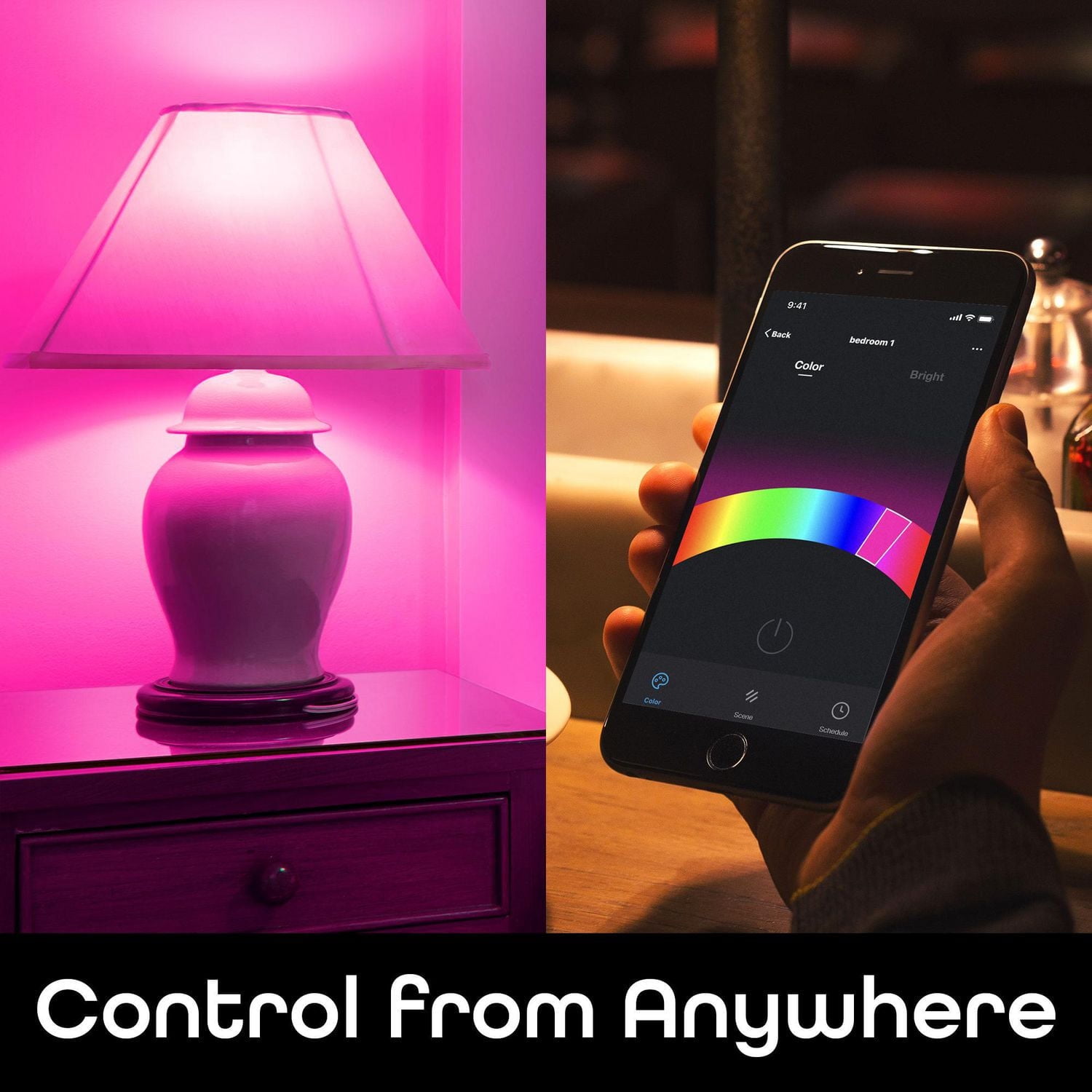 Merkury Smart Wi-Fi LED Bulb Color + White