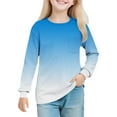 thumbnail image 2 of WMTBSRSW Girls Long Sleeve Shirts Crew Neck Tunic Tops Casual Shirts for Gilrs Soft Comfy Tie Dye Blouses 11 Years, 2 of 7