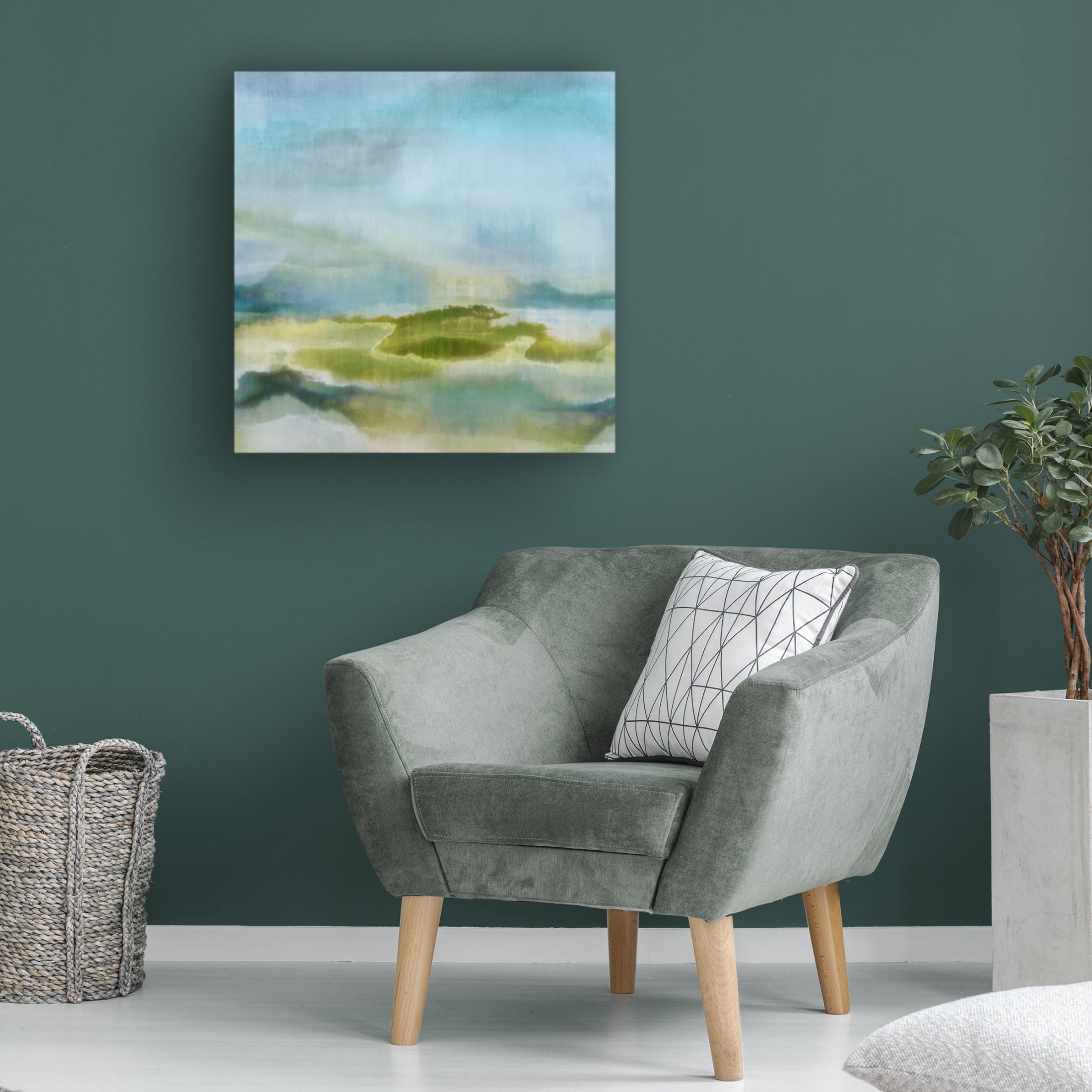 Canvas Wall Art - Cora Niele 'Wetlands IV' Wall Art for Living Room, Bedroom, or Office Décor by Trademark Fine Art - 24 x 24 Inches