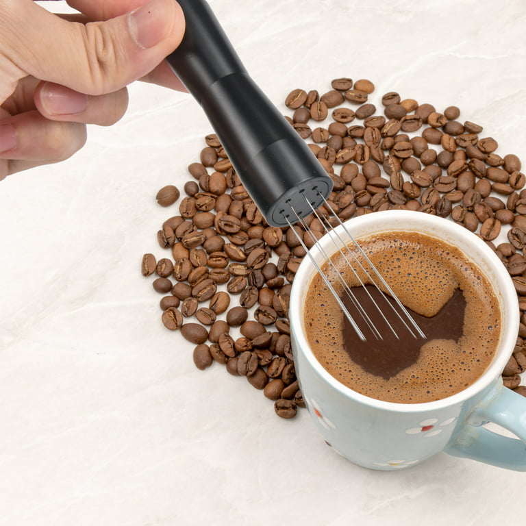 Espresso Coffee Stirrer, WDT Tool Espresso Distributor, Needle Coffee Hand  Tamper, Black 