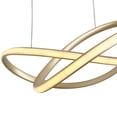 thumbnail image 4 of Aiwen Unique Geometric Pendant Light Modern Illumination Hanging LED Lamp Fixture Gold, 4 of 7