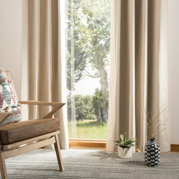 SAFAVIEH Nealonia Grommet Curtain Panel, 52" x 84", Ivory