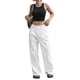 thumbnail image 3 of Pantalones Anchos y Holgados para Mujer, Estilo Palazzo Harén, Informales, A Rayas, con Cintura Elástica y Bolsillos S, 3 of 7