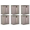 thumbnail image 1 of Suncast Armoire de Rangement de Base de Garage en Résine Robuste de 9 Pi3, Platine (Lot de 6), 1 of 6