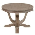 thumbnail image 5 of Liberty Furniture Industies, INC Greystone Mill Oval Cocktail Table in Stone White Wash w/ Wirebrush Distressing, 5 of 6