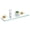 Brushed Gold, variant on Wall Shelves 12 Inches Tempered Glass Shelf Floating Rack for Kitchen Storage Home Decor Bathroom Hardware, Gold Stainless Steel B1107BG-L12