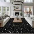 thumbnail image 4 of 8x10 Area Rugs for Living Room, Star Sky Non Slip Area Rugs for Kitchen Bedroom Entryway, Modern Abstract Black Starry Night Dots Pattern Washable Carpet Runner Rug Floor Mats for Bedroom Home Decor, 4 of 9