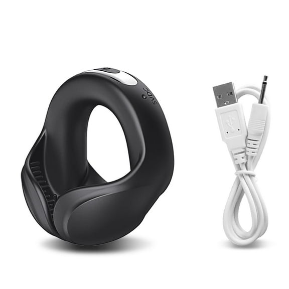 Vibrating Silicone Penis Ring for Men, Penis Rings Vibrator with Wings for Male Enhancement Testicles Massager 10 Vibrations Rechargeable Erection Ring for Men