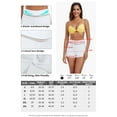 thumbnail image 3 of RELLECIGA High Waisted Swim Shorts for Women Mesh Cutout Bathing Suit Bottoms Board Shorts for Swimming, 3 of 9