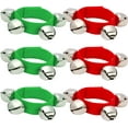 thumbnail image 1 of PinesC 6 Pcs Bracelets de Noël Cloches de Poignet Clochettes Musicales Instrument de Percussion Rythme pour Fêtes de Noël Accessoires de Festival pour Enfants, 1 of 5