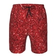 thumbnail image 3 of Fotbe Red Glitter Trajes de Baño Estampados para Hombre, Shorts de Verano de Secado Rápido, Ropa de Playa, Bañadores-X-Large, 3 of 6