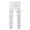 White, variant on Mens Jeans Clothes Relaxed Fit Men's New Tight-fitting Ripped Straight Hip-hop Stretch Motorcycle Denim Trouser