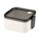 thumbnail image 1 of Caja de Bento Japonesa Blanca, Caja de Almuerzo de Doble Capa de Plástico con Compatibilidad con Microondas, Caja de Picnic Separada y Sellada, 1 of 2