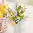 thumbnail image 3 of KCEHTA 3 Pcs Easter Picks Artificial Spring Floral Stems with Easter Eggs and Berries Home Decor, 3 of 5