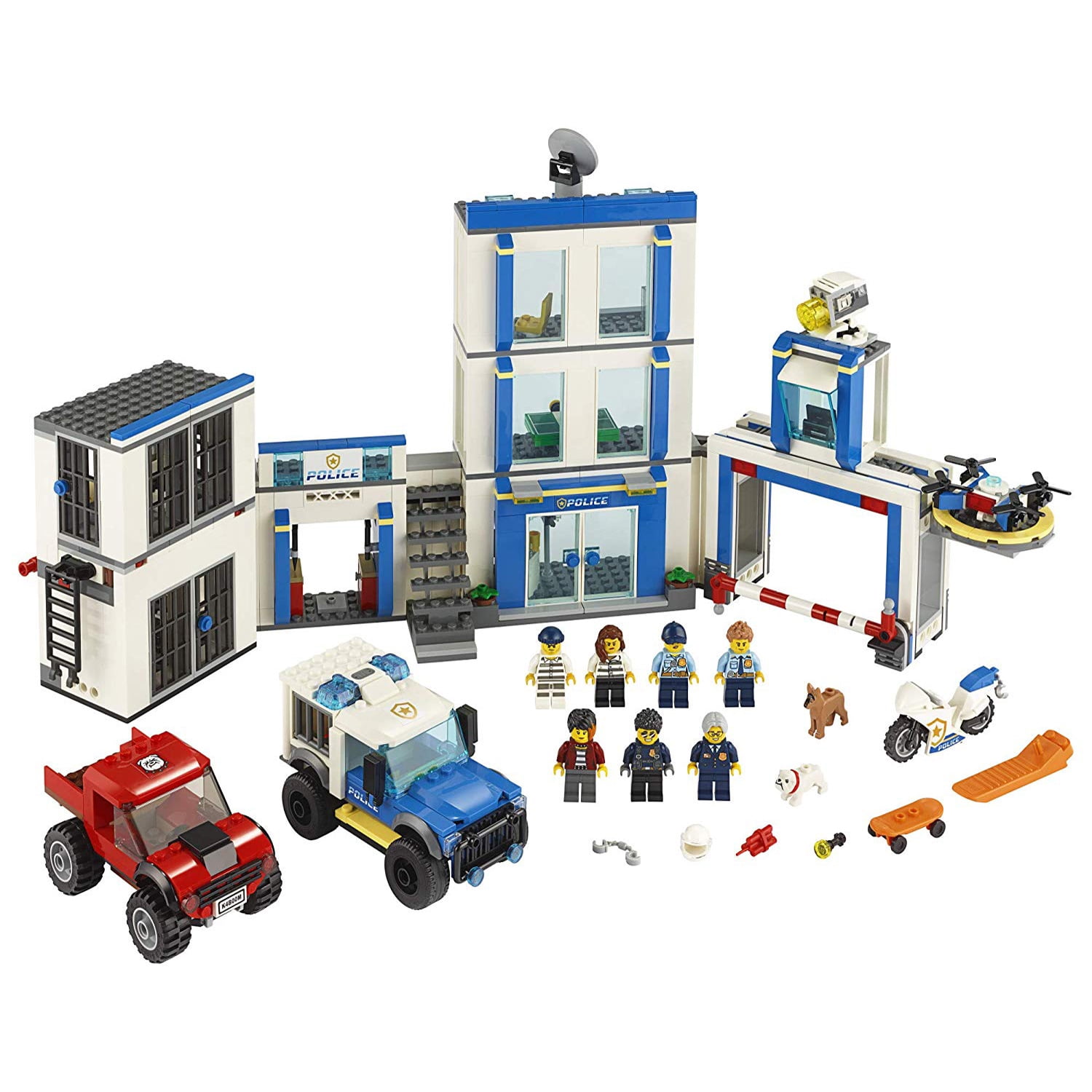 LEGO City 60246 Toy Police Station Block Building Set Playset with 7 Minifigures Walmart