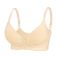 thumbnail image 1 of Bra Everyday Comfort Lingerie For Leisure Seasons Front Button Backless Support Modern Seamless Design With Adjustable Straps And Cup Structure, 1 of 6