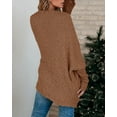 thumbnail image 7 of Sherrylily Women Chunky Popcorn Cardigan Open Front Boyfriend Batwing Fuzzy Knit Coat, 7 of 7