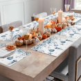 thumbnail image 5 of Fall Placemat Blue Pumpkin Thanksgiving Placemats for Dining Table Medusa Starfish Autumn Leaves Washable Table Mats for Party Kitchen Dining Decoration Set of 6, 5 of 7