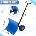 thumbnail image 2 of Bingirl Pelle à Neige avec Roues 29,1 Po L et 19,3 Po H Pousse-Neige Robuste pour Entrée Pelle Pousse-Neige Ergonomique avec Déneigement Angle Ajustable et H H&LE pour Chaussée d'Entrée, 2 of 6