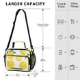 thumbnail image 3 of Lemon Slices with Leaves Insulated Lunch Bag Portable Cooler Bag Mommy Bag Large Capacity 6L, 3 of 9