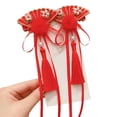 thumbnail image 1 of Diadema Hanfu estilo rojo para niños, horquilla antigua con borla, pinza para el cabello, accesorios para el cabello de Feliz Año Nuevo, 1 of 1